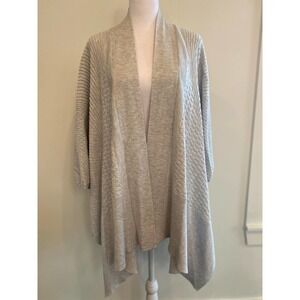 Lululemon Gray Ribbed Wrap Sweater